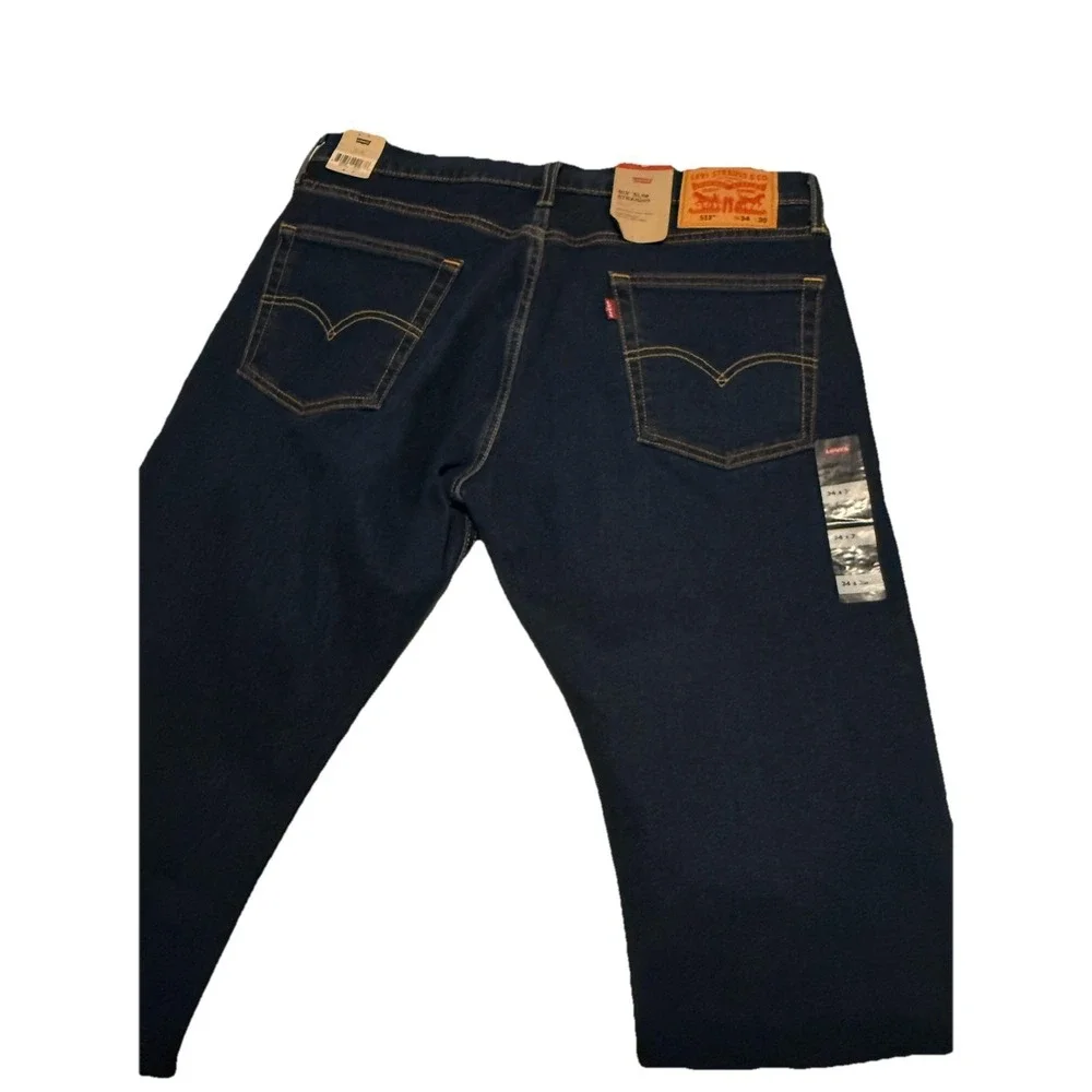 NWT Levi's 513 ‎ jeans 34 x 30 Slim Straight Fit Retail  $70 Style  # 08513-3162